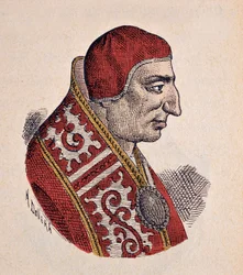 Portret papieża Benoita VIII (benedetto, Benedict lub Benedictus) (1012-1024)