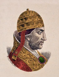 Portret papieża Mikołaja III (Nicola, Nicholas lub Nicolo lub Niccolo lub Nicolaus) (1277-1280)