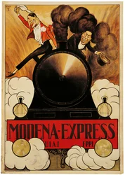 Plakat reklamujący Modena Express