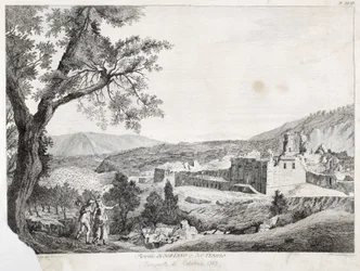 Ruiny Soriano Calabro i Świątynia, Kalabria, 1783