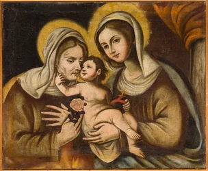 Anna z Dzieciątkiem, pierwsza połowa XVIII wieku (olej na płótnie)