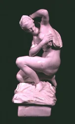 Statuetka wg. brązu Giambologna (1529-1608) Fabryka Vinovo, k. XVIII w. (porcelana)