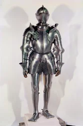 Zbroja prawdopodobnie należała do Chevaliera Bayarda (1475-1524), ok. 1510 (metal)