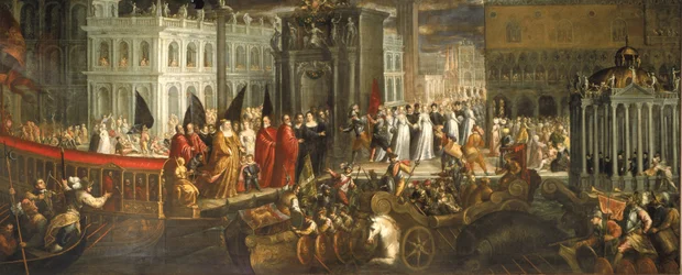 Przybycie Morosiny Morosini Grimani do Palazzo Ducale w Wenecji