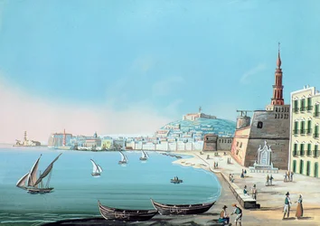 Widok Neapolu od strony karminu, ok. 1845