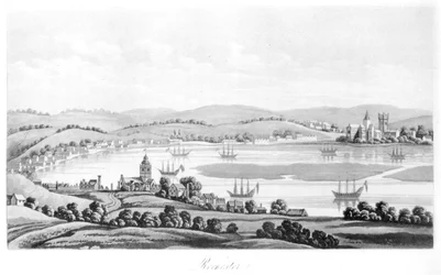 Widok Rochester w 1669, z Podróży Cosimo III (1642-1723) Wielkiego Księcia Toskanii, przez Anglię za panowania Karola II, przekład angielski, opublikowany 1821