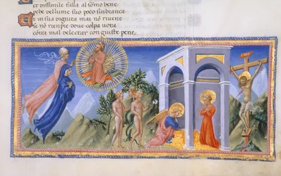 Yates Thompson 36, f.141 Tajemnica Odkupienia, z „Divina Commedia”, c.1444-50 (welum)