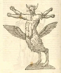 ilustracja potwora z Aldrovandis Historia potworów, 1642