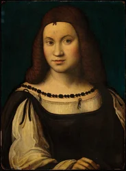 Portret damy (tempera na panelu)
