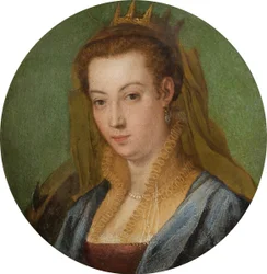 Święta Katarzyna (olej na miedzi)