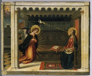 Zwiastowanie (tempera na miedzi)