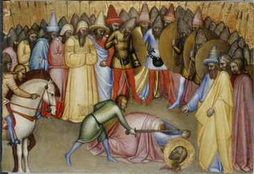 Ścięcie świętego (tempera na drewnie)
