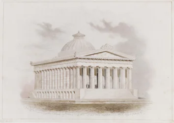 US Custom House, perspektywa Nowego Jorku, 1834