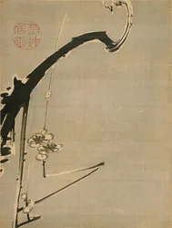 Plum Blossoms - Jakuchu, Ito (1716-1800) - XVIII wiek - Akwarela i tusz na papierze - 34,8x26,2 - Suntory Museum of Art