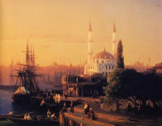 Panorama Konstantynopola (szczegół)