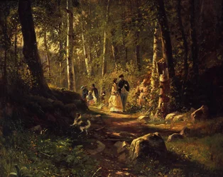 Spacer po lesie, 1869