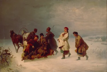 Pożegnanie rekrutów, 1860