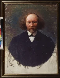 Portrait du sing Wiaczesław (Wiaczesław) Iwanow (1866-1949). Painture de Ivan Kirillovich Parkhomenko (1870-1940), huile sur toile