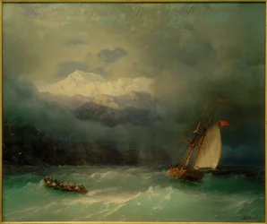 IK Aivazovsky, Stormy Sea