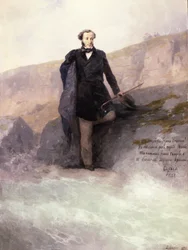 Puszkin (1799-1837) na brzegu Morza Czarnego, 1897