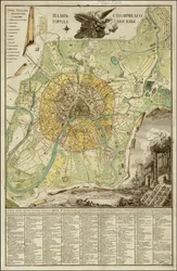 Mapa Moskwy z 1789 roku autorstwa Iwana Marczenkowa