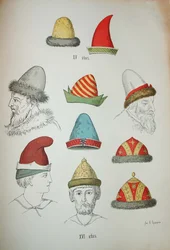 Rosyjskie nakrycie głowy z XV i XVI wieku, 1850-1852
