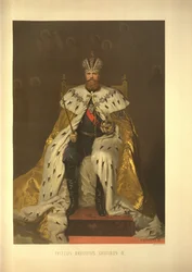 Portret koronacyjny cesarza Aleksandra III. Z Albumu koronacyjnego, 1883