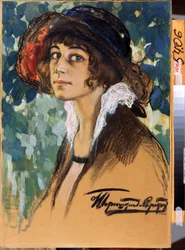 "Portret komediantki Antoniny Sobolszczikowej-Samariny (1896-1971)"