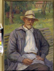 Portret malarza Iwana Gorszkina Sorokopudowa, XX wiek (olej na płótnie)