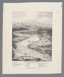 Spacer po Skaldzie od Fort Bath do Antwerpii, 1832 r Mapa Skaldy (tytuł na obiekcie)