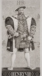 Henryk VIII (1491-1547) z „Ilustracji historii angielskiej i szkockiej” Tom I
