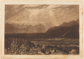 Łańcuch Alp od Grenoble do Chamberi, opublikowany 1812