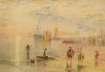 „Zamek Flint, Północna Walia”, 1834-1838