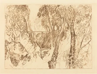 Młyn w pobliżu Grand Chartreuse, opublikowany w 1816 r.