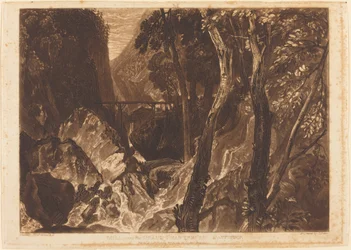 Młyn w pobliżu Grand Chartreuse, opublikowany w 1816 r.