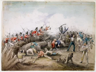 Zamieszki w Eureka Stockade, Ballarat, Australia, 1854 r.
