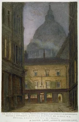 Tawerna Black Swan przy Carter Lane, City of London, 1870