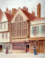 Widok Trinity Hall, Aldersgate Street, City of London, 1780.