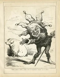 Ilustracja J. Blassa (1847-1892) w Le Triboulet