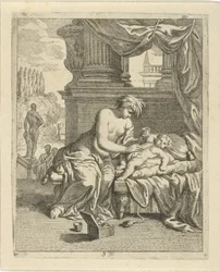 Thetis rozmazuje Achillesa ambrozją Sceny z życia Achillesa (tytuł serii) Vitam et mortem Achilli (tytuł serii)