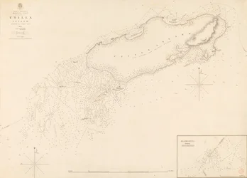 Indie Zachodnie Wybrzeże Moskitów Wyspa Utilla badana przez komandora R. Owena 1835 r.