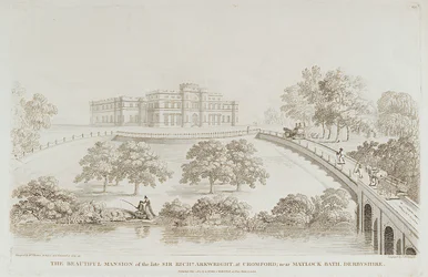Zamek Willersley, Cromford, Derbyshire, 1805