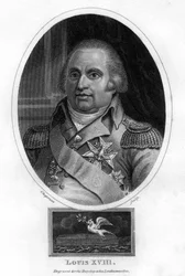 Ludwik XVIII, król Francji, 1820.