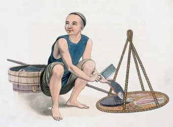 Sprzedawca ryb, 1800