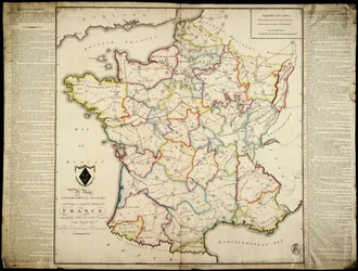 Nowa geograficzna rozrywka przedstawiająca kompletną wycieczkę po Francji z szacunkiem dedykowaną za zgodą Prawowitej Czcigodnej Lady Georgiany Cavendish.