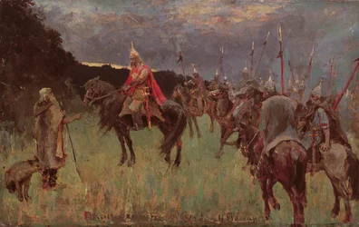 Pieśń Olega Mądrego (olej na płótnie)
