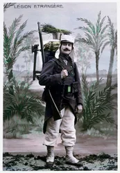 Legionista cudzoziemski francuski, ok. 1900.
