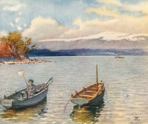 Gama Jura z Thonon, Hte Savoie, JHL (litografia kolorowa)