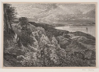 Widok z Munkebjerg na fiord Vejle