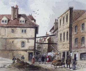 Chick Lane, Londyn, ok. 1840